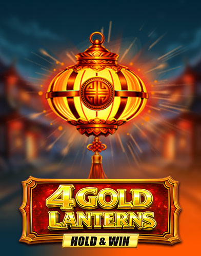 4 Gold Lanterns Hold & Win